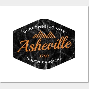 Mountain Towns of North Carolina - Asheville, NC Posters and Art